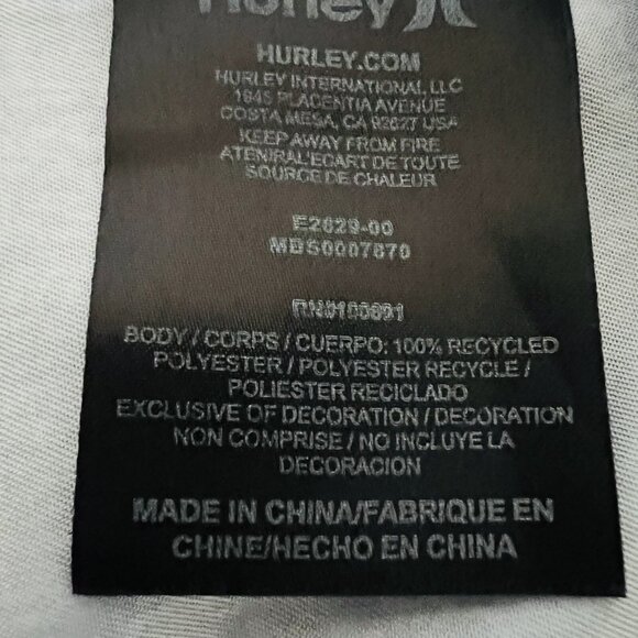 Hurley Men’s Stripe Shorts Beach Ocean Surf Polyester Sz 30 Blue Grey Drawstring - Picture 7 of 11